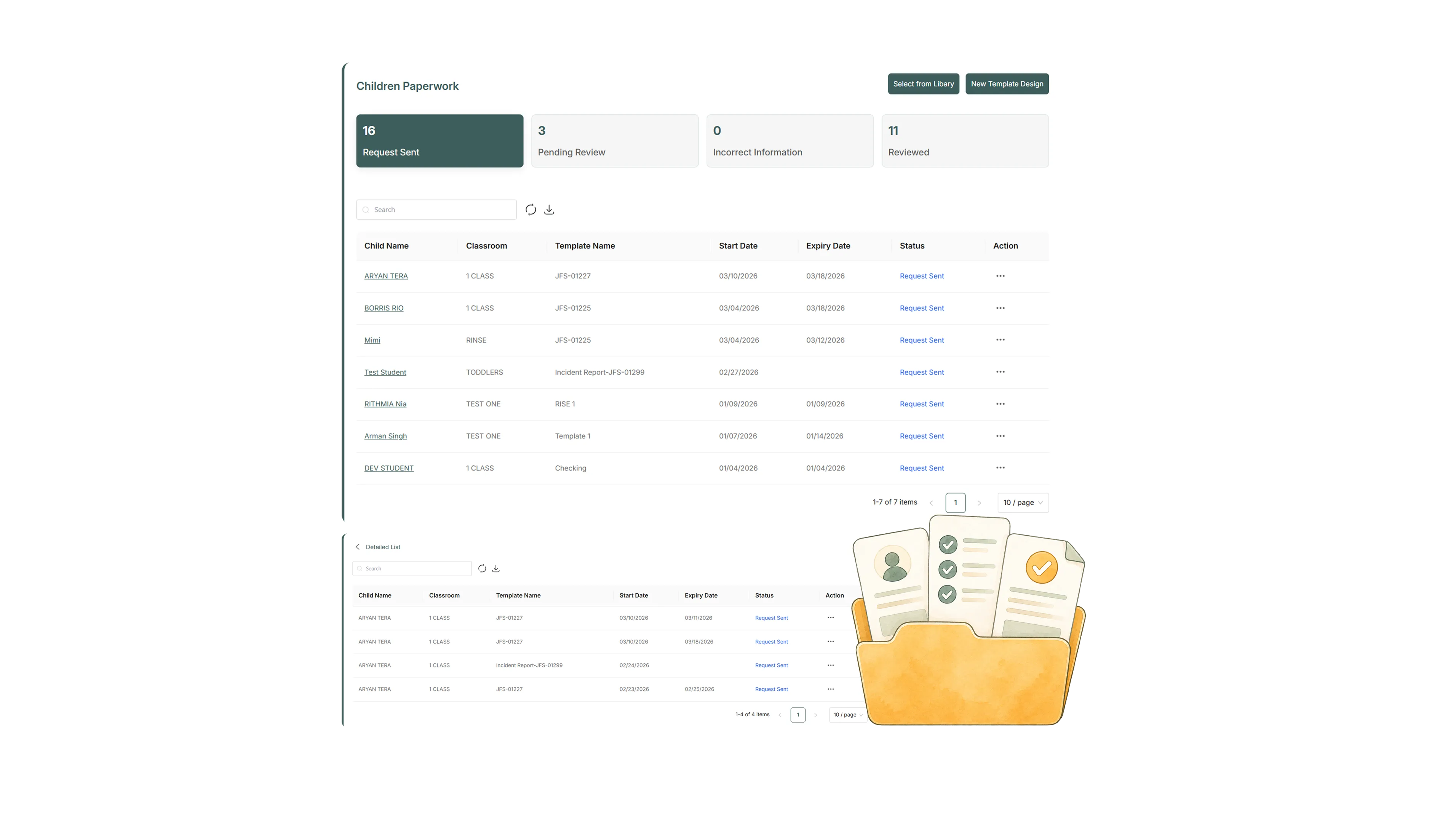 Enrollment management and digital paperwork in ChildEra